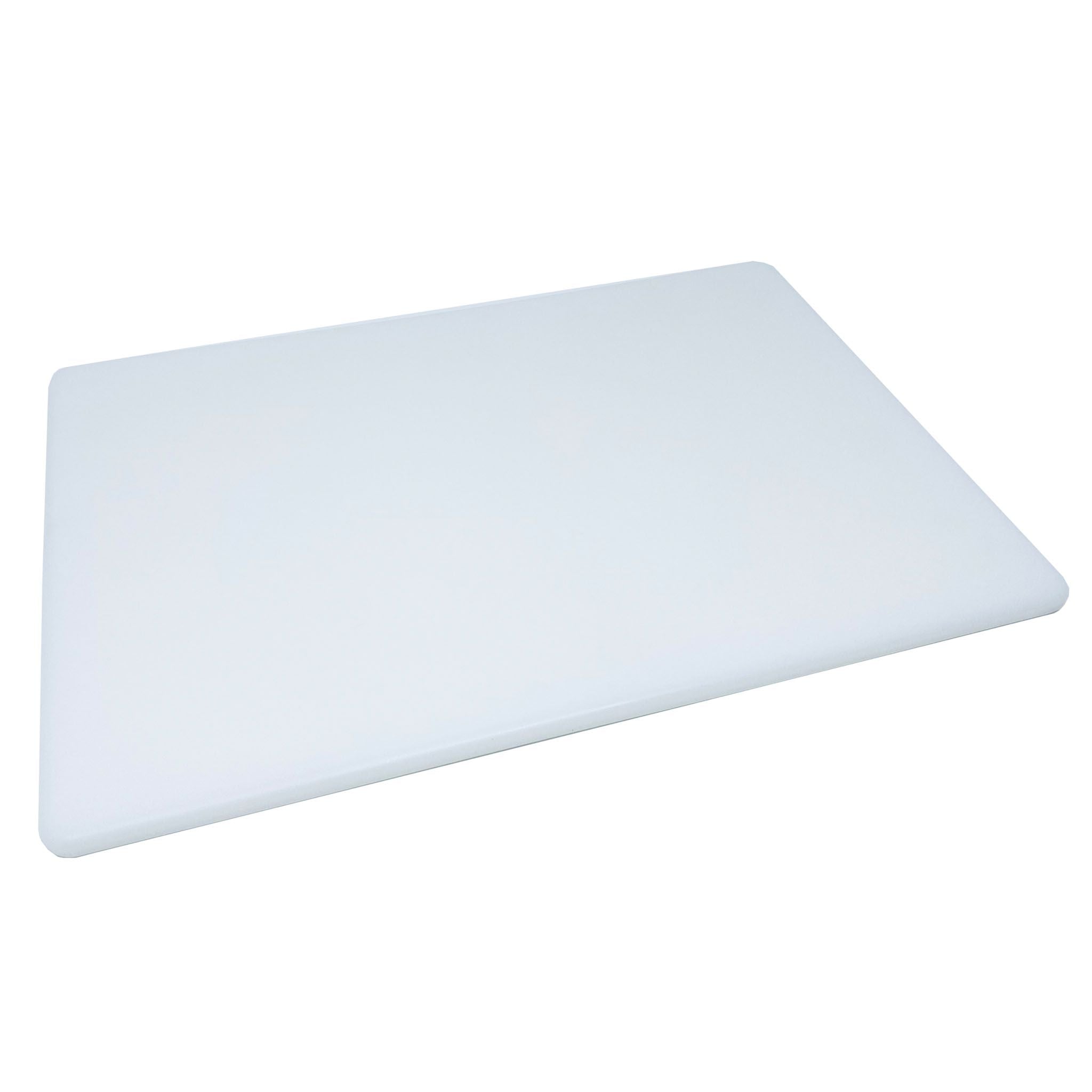 Plastic Cutting Board Sheet, Food Grade HDPE, Natural (White), 3/8  (0.375) Thick, 12 W x 12 L